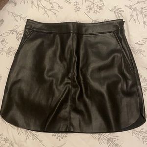 NWT Forever 21 Black Faux Leather Skirt
